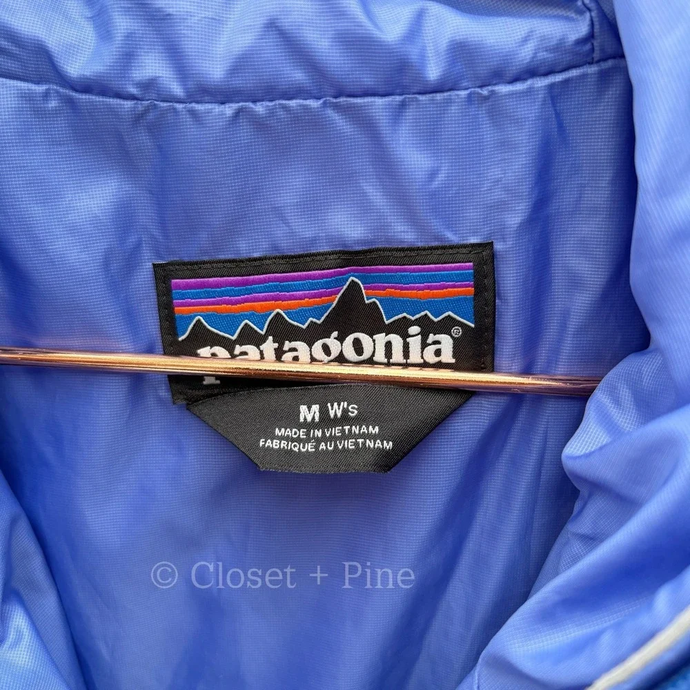 Patagonia Nano Puff Insulated Hoody Jacket Size Medium Float Blue - Picture 4 of 17